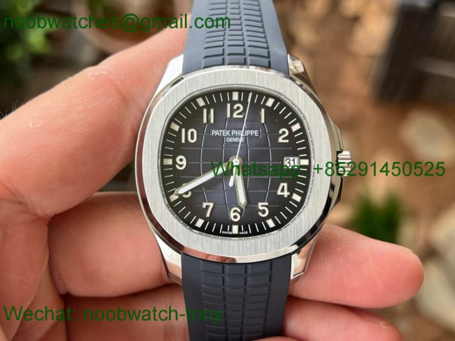 Replica Patek Philippe Aquanaut 5168G Gain Weight APW 1:1 Best SuperClone Blue Dial Rubber 324CS