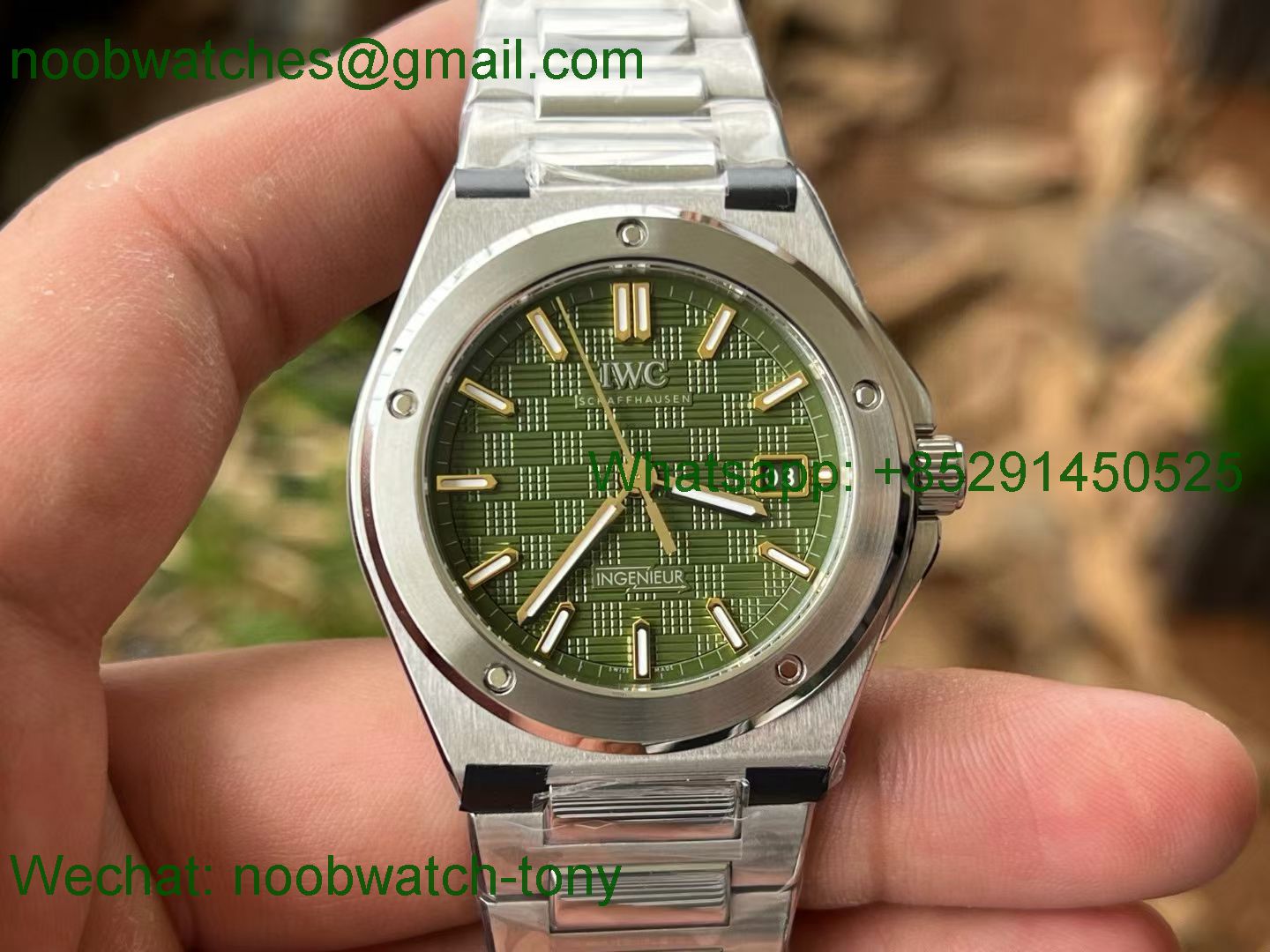 Replica IWC Ingenieur IW328903 V7F SuperClone Green Dial 2892