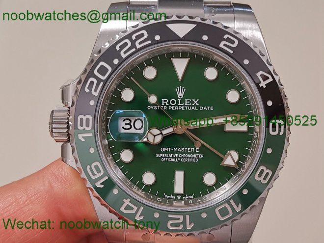 Replica Rolex GMT-Master II 126729 VTNR EWE Best Green Dial On Oyster Bracelet SH3285