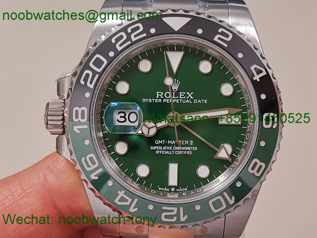 Replica Rolex GMT-Master II 126729 VTNR EWE Best Green Dial On Oyster Bracelet SH3285