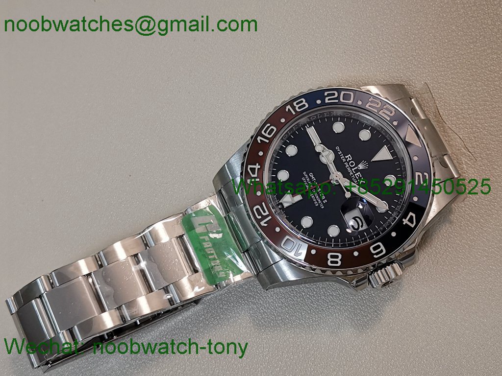 Replica Rolex GMT II 126719 BLRO Pepsi Blue Dial 904L C+F 1:1 Best on Oyster Bracelet VR3285 CHS