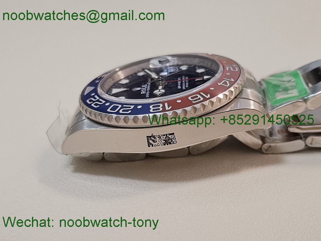 Replica Rolex GMT II 126719 BLRO Pepsi Blue Dial 904L C+F 1:1 Best on Oyster Bracelet VR3285 CHS