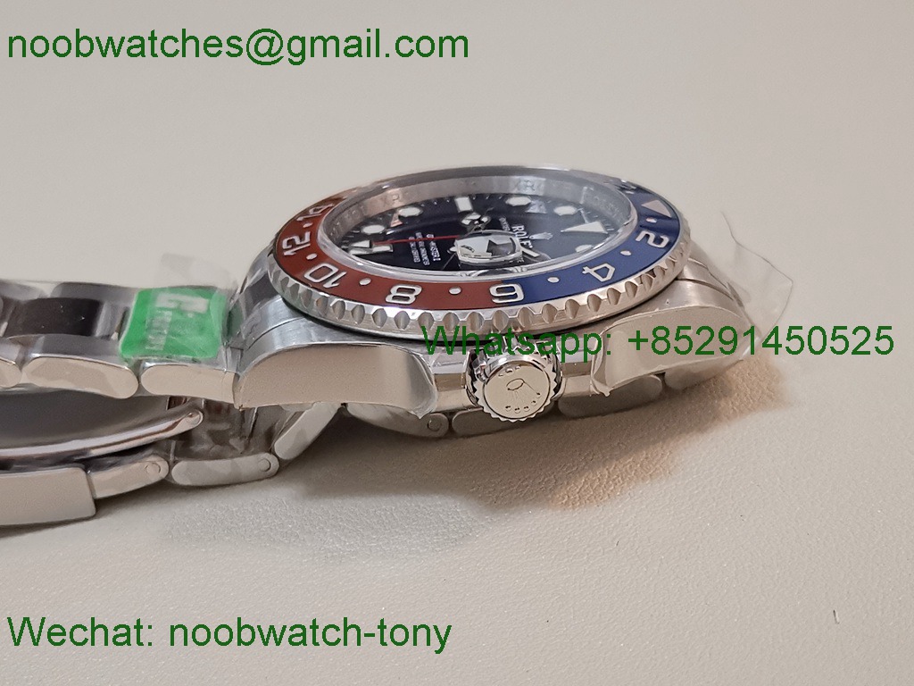 Replica Rolex GMT II 126719 BLRO Pepsi Blue Dial 904L C+F 1:1 Best on Oyster Bracelet VR3285 CHS