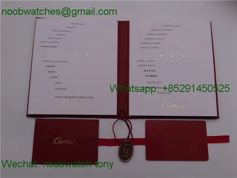 Cartier Original Style Box and Fullset Papers New with CD