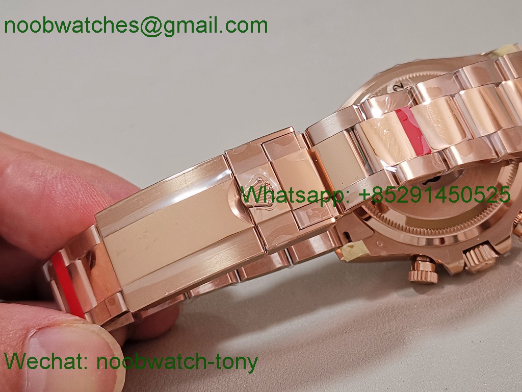 Replica Rolex Daytona 126505 Rose Gold Gain Weight VSF 1:1 Best SuperCLone Black Dial DD4131
