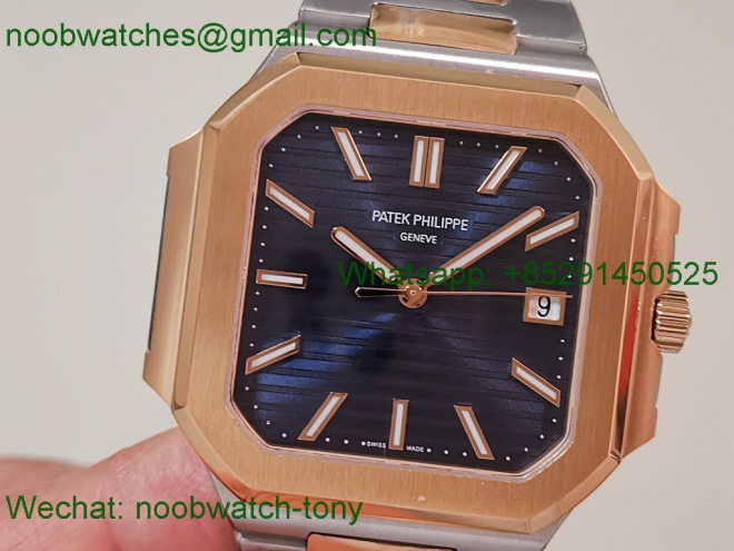 Replica Patek Philippe Cubitus 5821 Rose Gold SS Blue Dial PPF 330 SuperClone