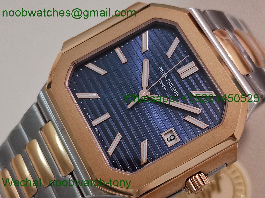 Replica Patek Philippe Cubitus 5821 Rose Gold SS Blue Dial PPF 330 SuperClone