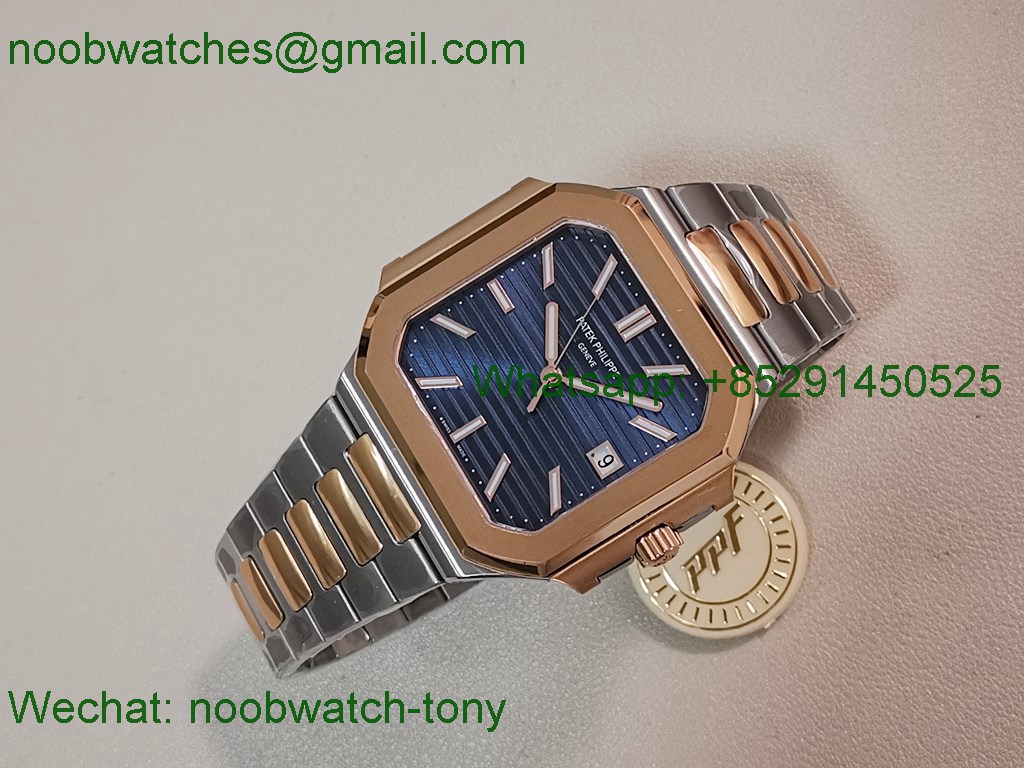 Replica Patek Philippe Cubitus 5821 Rose Gold SS Blue Dial PPF 330 SuperClone