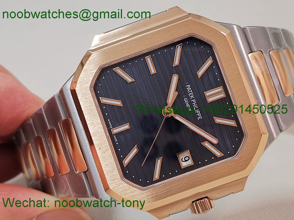 Replica Patek Philippe Cubitus 5821 Rose Gold SS Blue Dial PPF 330 SuperClone