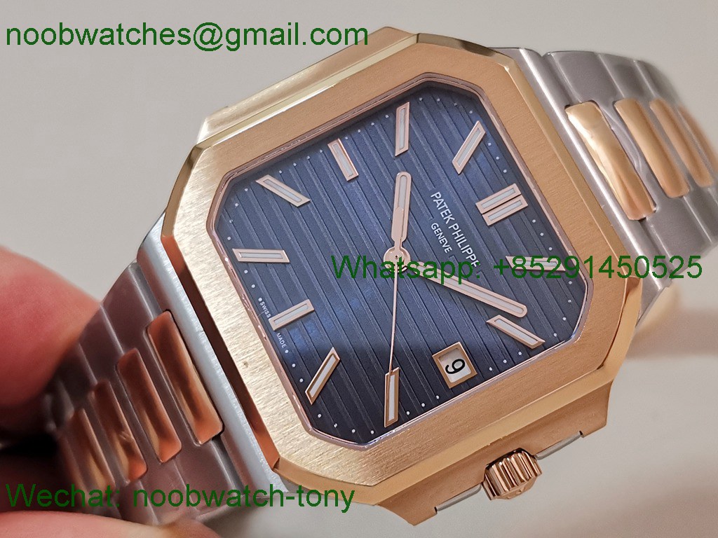 Replica Patek Philippe Cubitus 5821 Rose Gold SS Blue Dial PPF 330 SuperClone