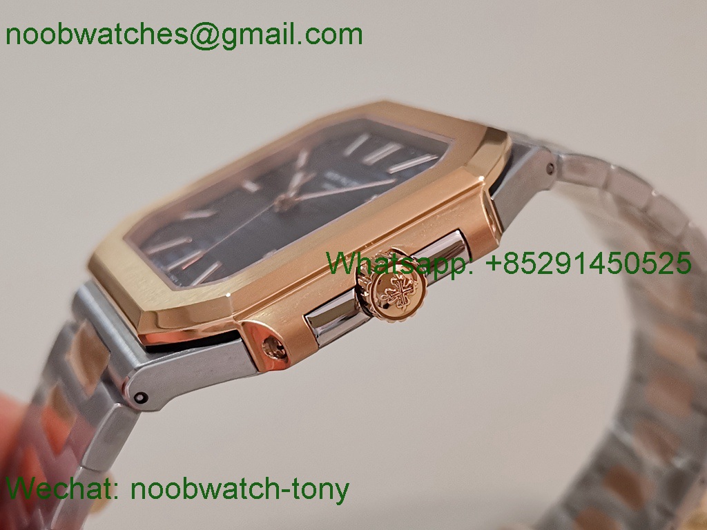 Replica Patek Philippe Cubitus 5821 Rose Gold SS Blue Dial PPF 330 SuperClone