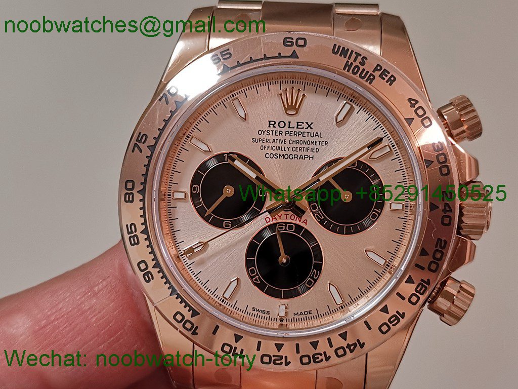 Replica Rolex Daytona 126505 Rose Gold Gain Weight VSF 1:1 Best SuperCLone RG Dial DD4131