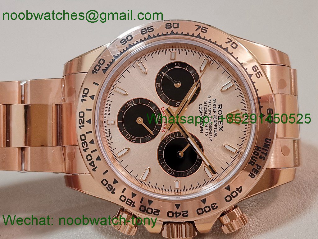 Replica Rolex Daytona 126505 Rose Gold Gain Weight VSF 1:1 Best SuperCLone RG Dial DD4131