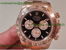 Replica Rolex Daytona 126505 Rose Gold Gain Weight VSF 1:1 Best SuperCLone Black Dial DD4131