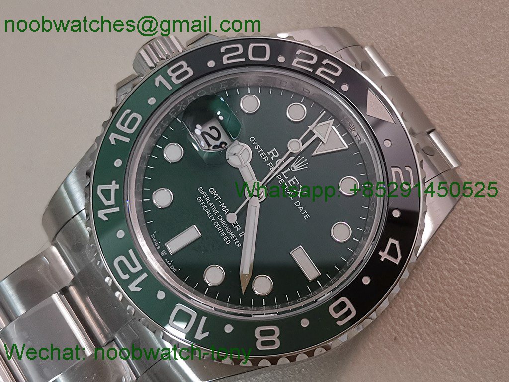 Replica Rolex GMT Master II 126729 VTNR Green Dial VSF Best SuperClone DD3285 CHS V3