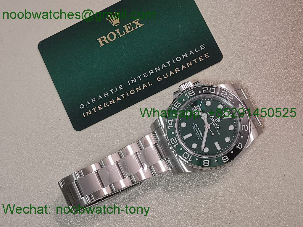 Replica Rolex GMT Master II 126729 VTNR Green Dial VSF Best SuperClone DD3285 CHS V3