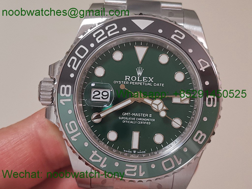 Replica Rolex GMT Master II 126729 VTNR Green Dial VSF Best SuperClone DD3285 CHS V3