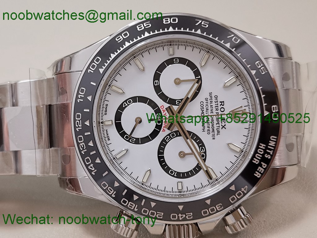 Replica Rolex Daytona 126500 VSF Best SuperClone 904L White Dial DD4131