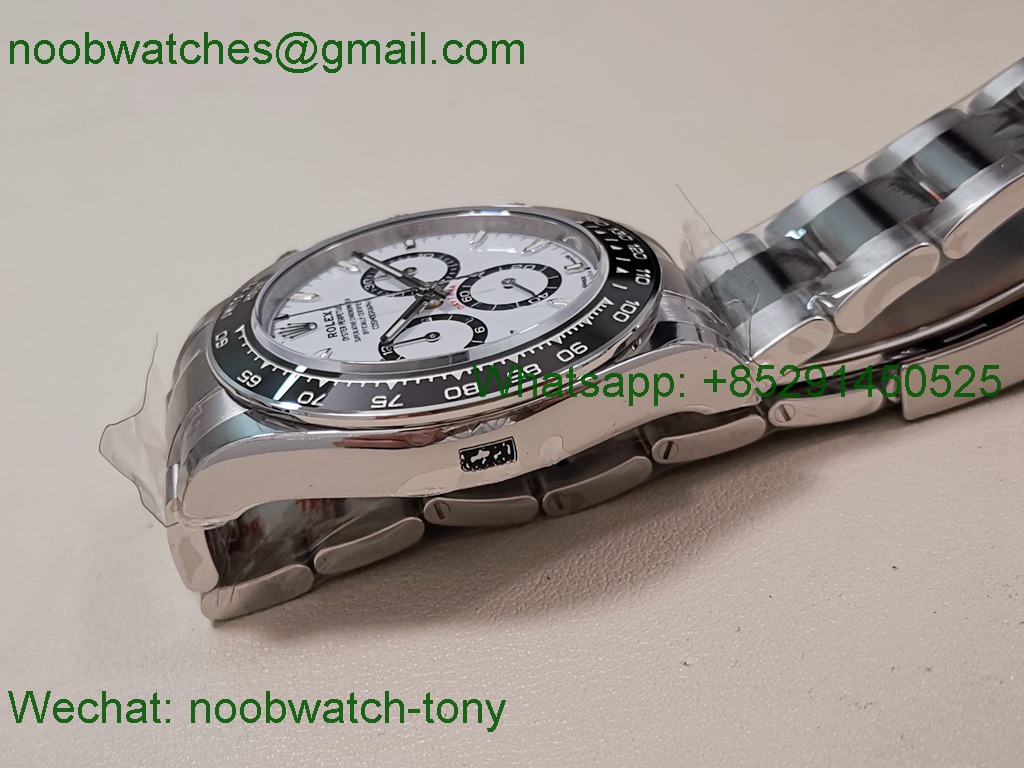 Replica Rolex Daytona 126500 VSF Best SuperClone 904L White Dial DD4131