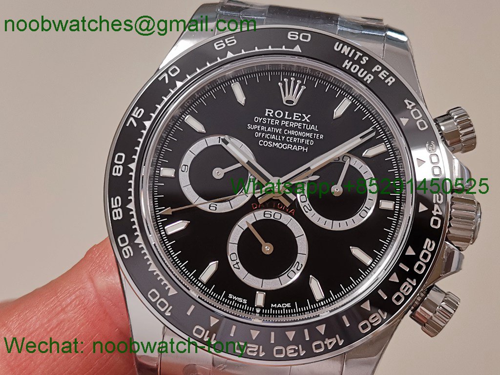 Replica Rolex Daytona 126500 VSF Best SuperClone 904L Black Dial DD4131