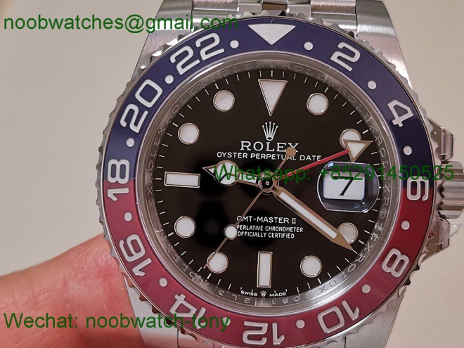 Replica Rolex GMT II 126710 BLRO 904L VSF Best SuperClone Jubilee DD3285 V3