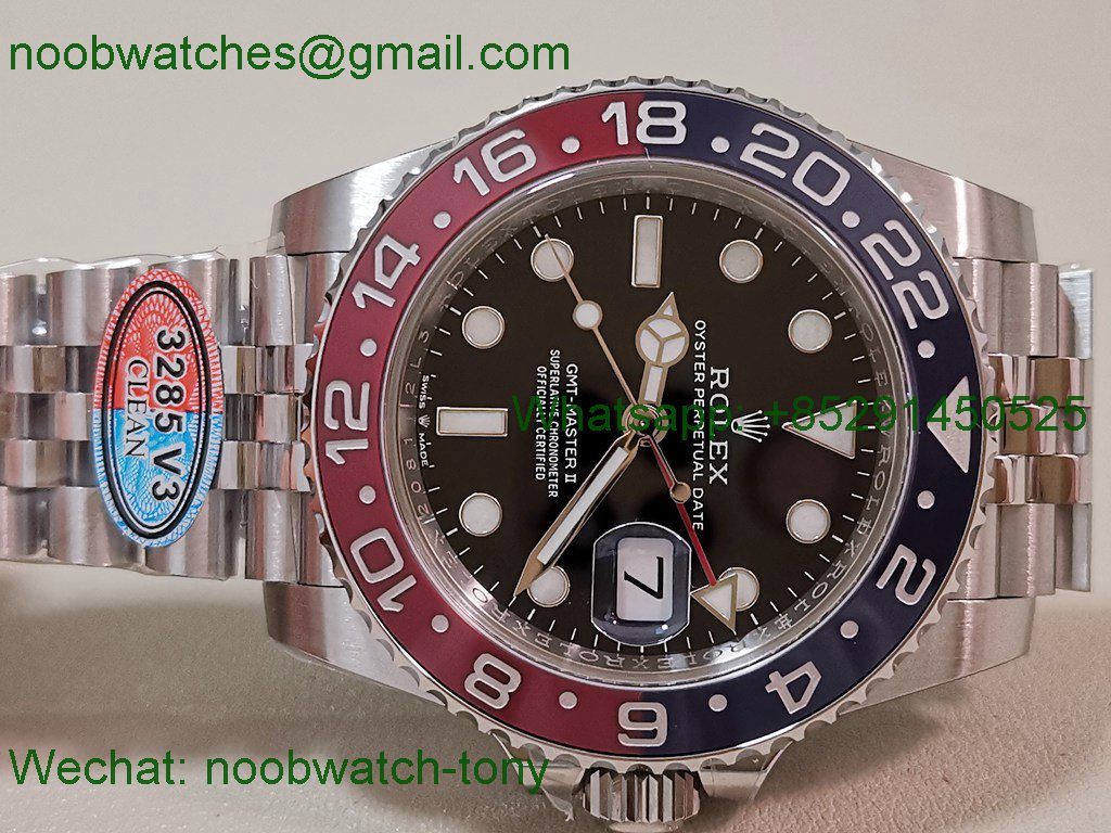 Replica Rolex GMT II 126710 BLRO 904L VSF Best SuperClone Jubilee DD3285 V3