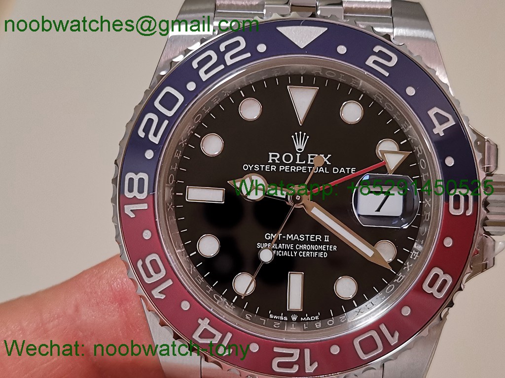 Replica Rolex GMT II 126710 BLRO 904L VSF Best SuperClone Jubilee DD3285 V3