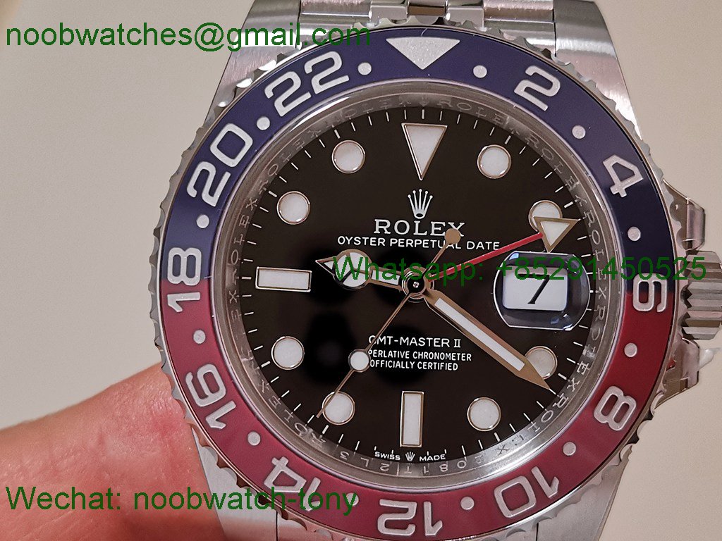 Replica Rolex GMT II 126710 BLRO 904L VSF Best SuperClone Jubilee DD3285 V3