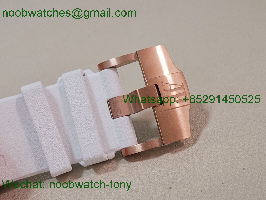 Replica Audemars Piguet AP ROO Offshore 26568 Rose Gold White Dial TKF SuperClone A3126