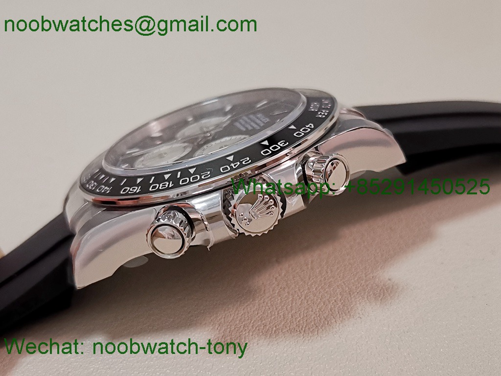 Replica Rolex Daytona 126519 Black Silver Dial EWE OysterFlex A4131