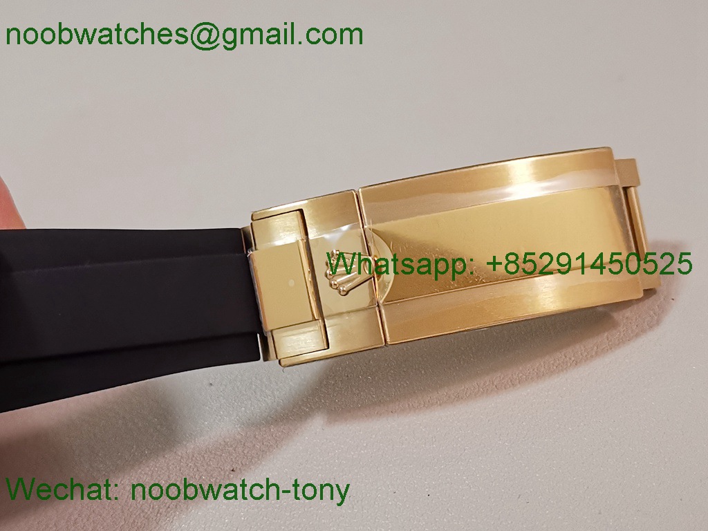 Replica Rolex Daytona 126515LN Yellow Gold Turquoise Blue Dial EWE OysterFlex A4131