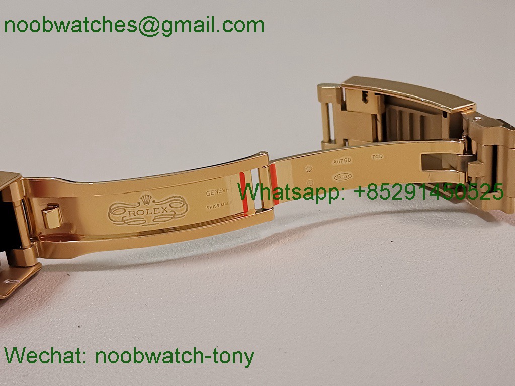 Replica Rolex Daytona 126515LN Yellow Gold Turquoise Blue Dial EWE OysterFlex A4131