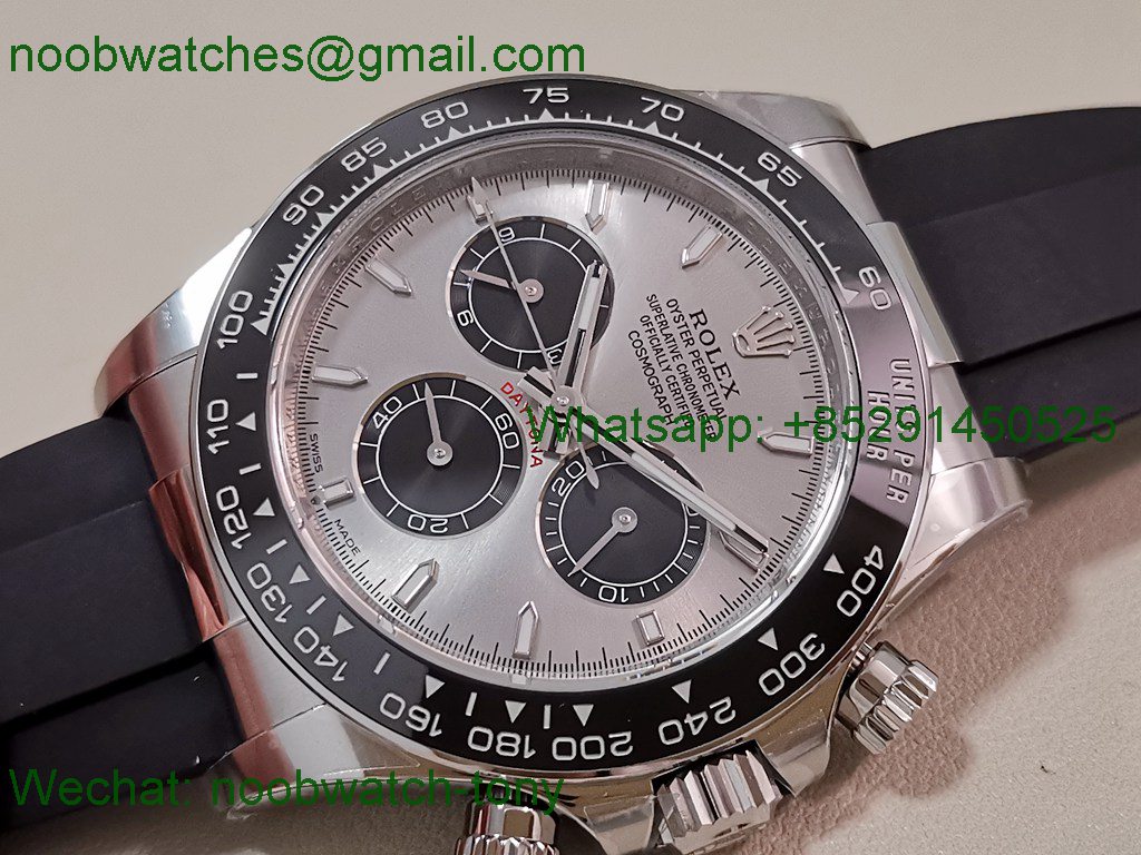 Replica Rolex Daytona 126519LN Grey Dial OysterFlex EWE A4131
