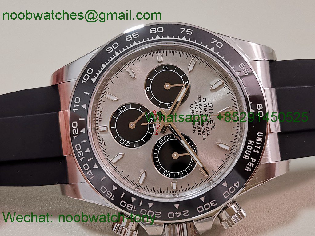 Replica Rolex Daytona 126519LN Grey Dial OysterFlex EWE A4131