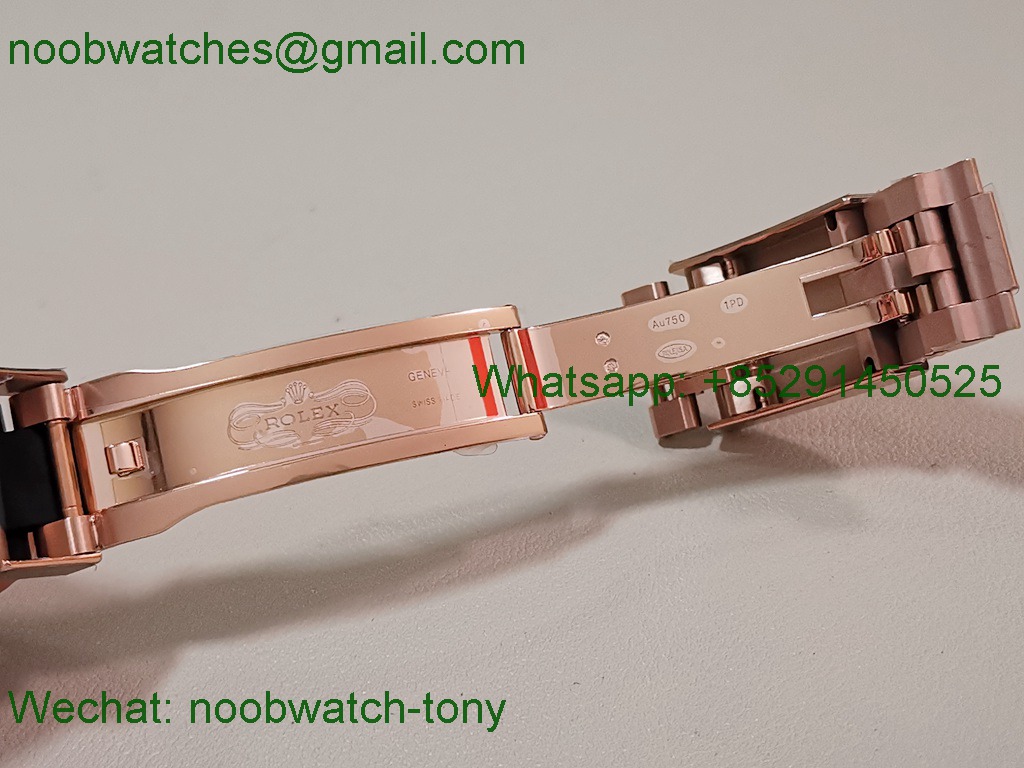 Replica Rolex Daytona 126515LN Rose Gold Brown Dial OysterFlex EWE A4131