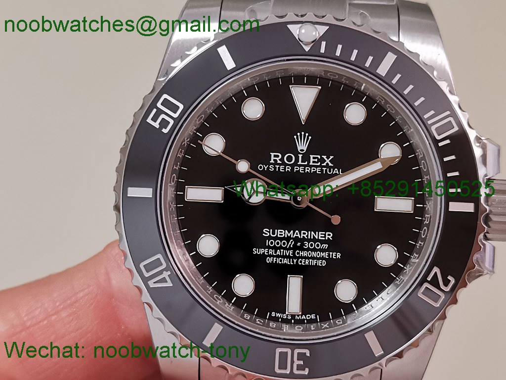 Replica Rolex Submariner 114060 Black Ceramic No Date VSF 1:1 Best SuperClone VS3130