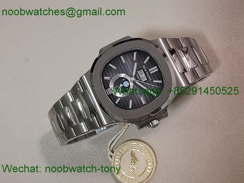 Replica Patek Philippe Nautilus 5726 Full Function Moonphase PPF 1:1 Best Gray Dial A324