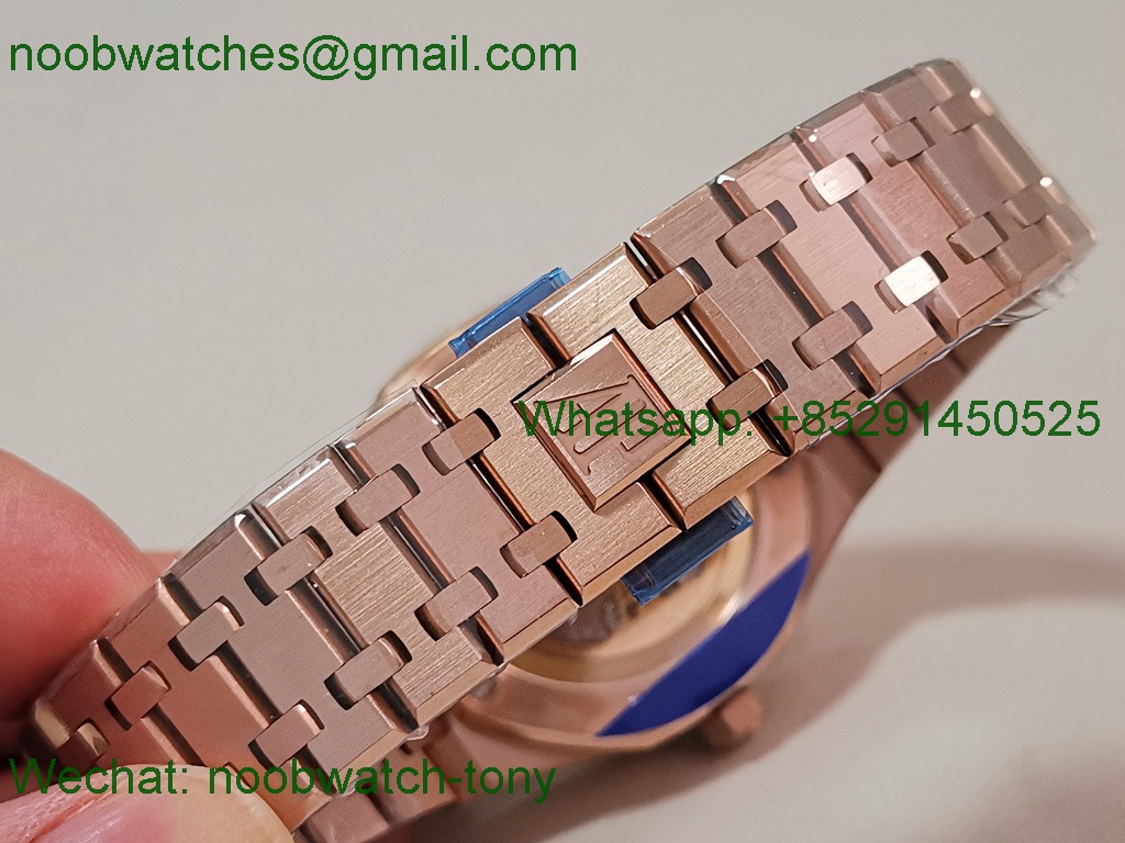 Replica Audemars Piguet AP Royal Oak 41mm 15500 Rose GOLD Black APSF SuperClone Best A4302