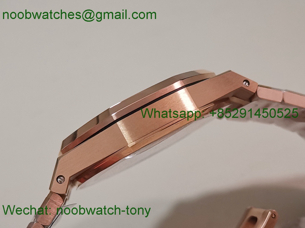 Replica Audemars Piguet AP Royal Oak 41mm 15500 Rose GOLD Black APSF SuperClone Best A4302