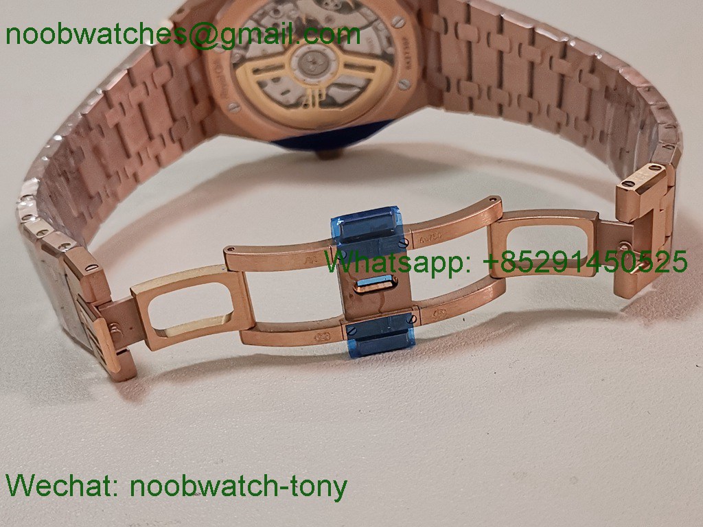 Replica Audemars Piguet AP Royal Oak 41mm 15500 Rose GOLD Black APSF SuperClone Best A4302