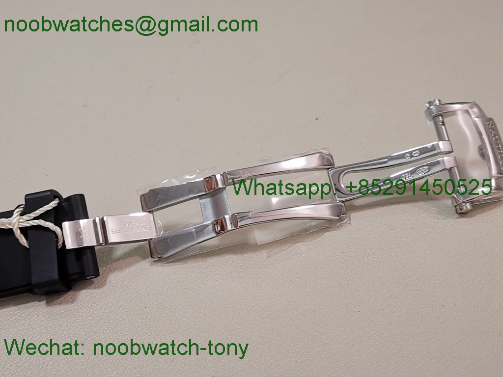 Replica Patek Philippe Nautilus 5726 Complicated PPF 1:1 Best Gray Dial on Black Rubber Strap A324