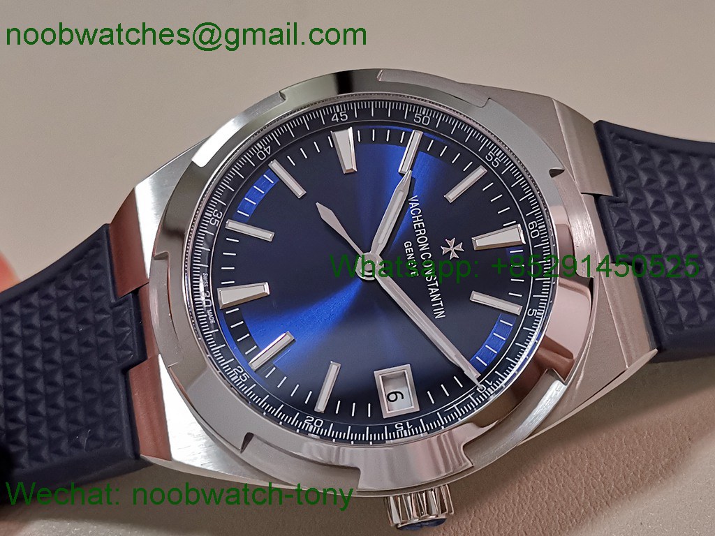 Replica Vacheron Constantin Overseas 4500V Blue Dial PPF 1:1 Best A5100 on Rubber