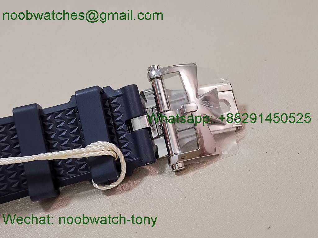 Replica Vacheron Constantin Overseas 4500V Blue Dial PPF 1:1 Best A5100 on Rubber