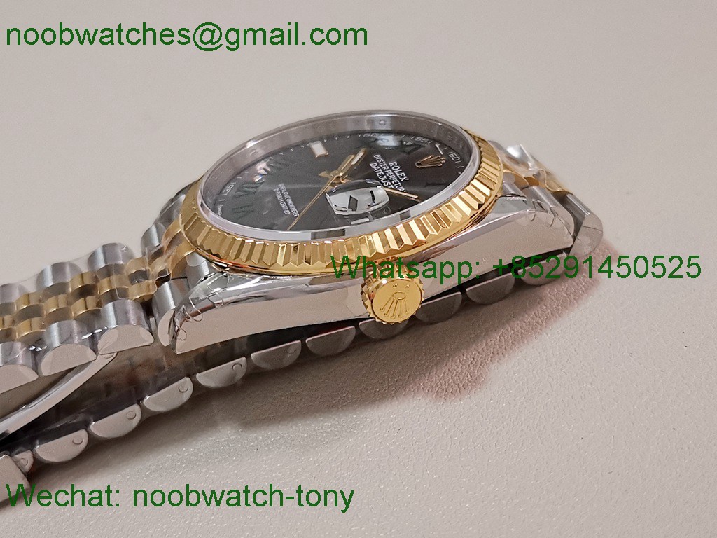Replica Rolex Datejust 126233 36mm Two Tone Gold Steel Wimbledon VSF VS3235 SuperClone