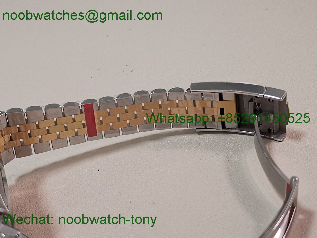 Replica Rolex Datejust 126233 36mm Two Tone Gold Steel Wimbledon VSF VS3235 SuperClone