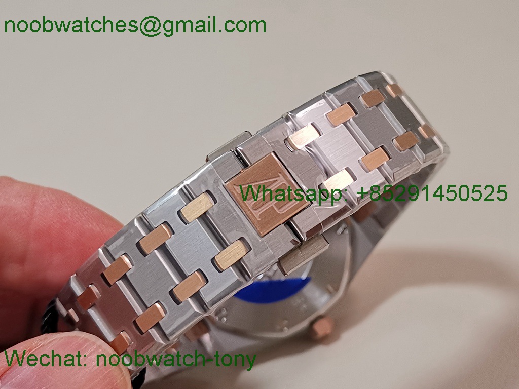 Replica Audemars Piguet AP Lady Royal Oak 33mm 2Tone Rose Gold ZF SuperClone Best RG Dial ETA Quartz