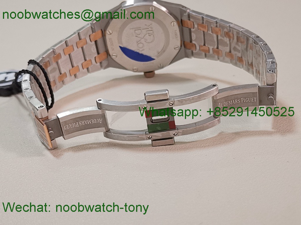 Replica Audemars Piguet AP Lady Royal Oak 33mm 2Tone Rose Gold ZF SuperClone Best RG Dial ETA Quartz