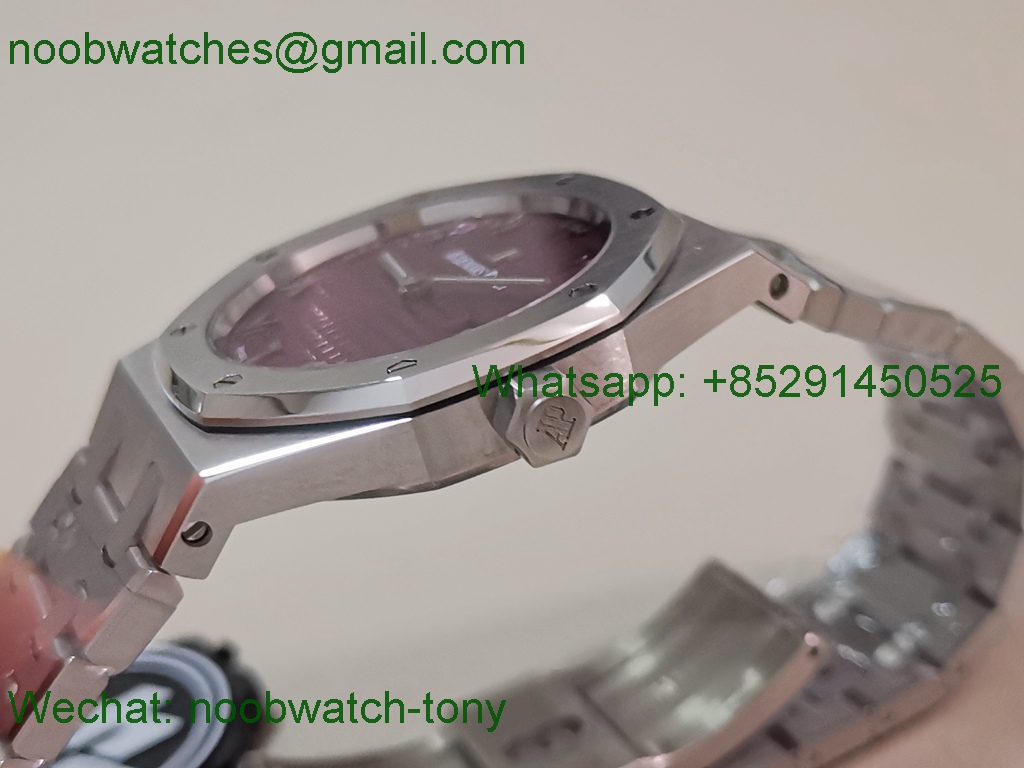Replica Audemars Piguet AP Lady Royal Oak 33mm ZF SuperClone Best Purple Dial ETA Quartz