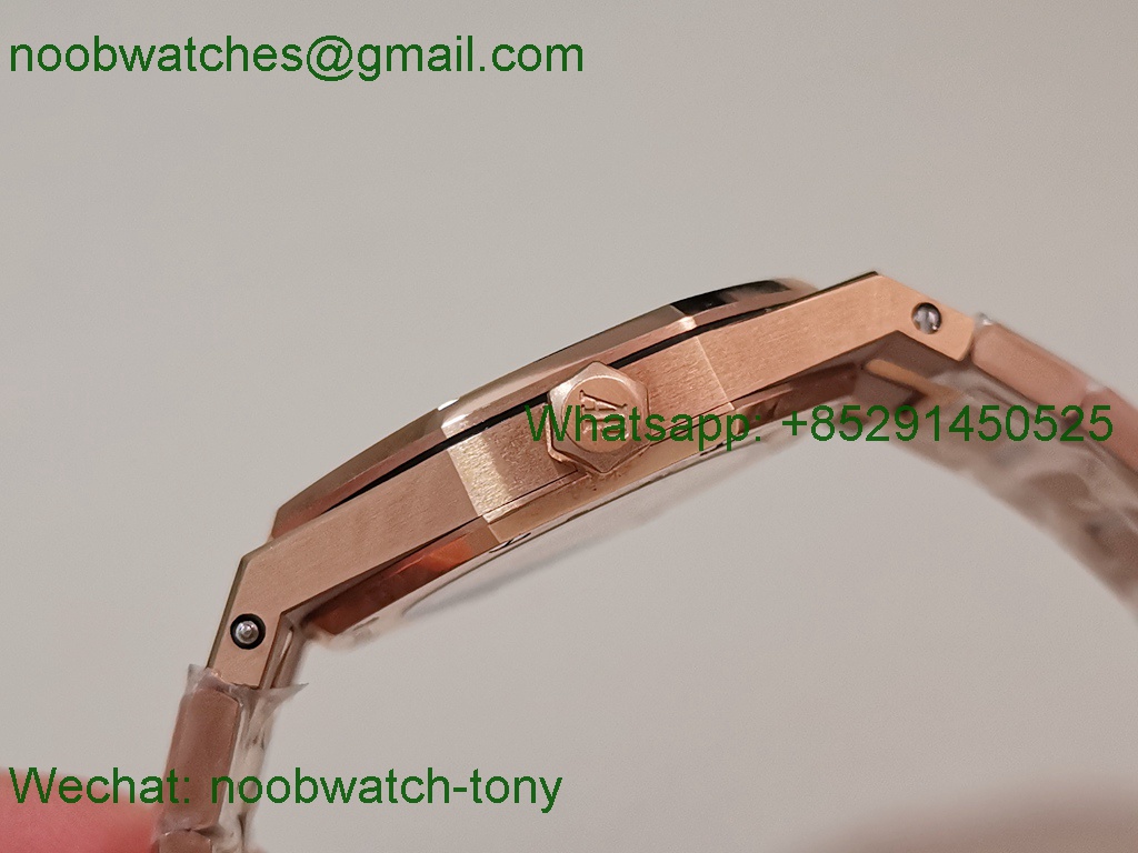 Replica Audemars Piguet AP Lady Royal Oak 33mm Rose Gold ZF 1:1 Best Superclone RG Dial ETA Quartz