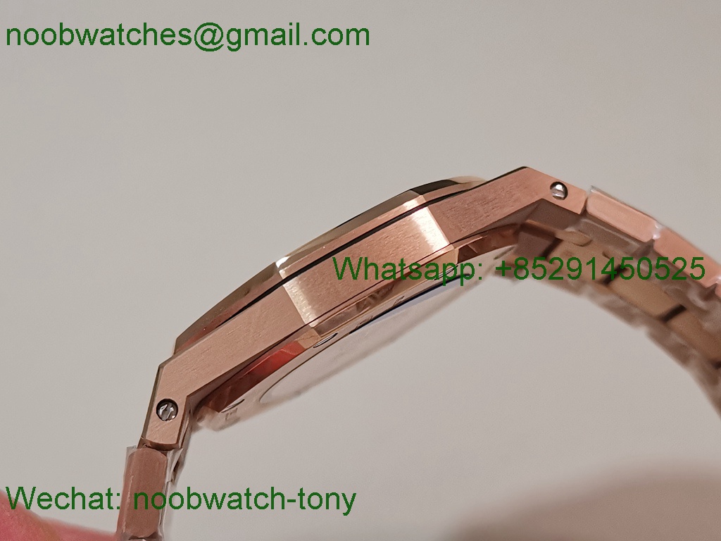 Replica Audemars Piguet AP Lady Royal Oak 33mm Rose Gold ZF 1:1 Best Superclone RG Dial ETA Quartz